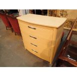 Modern chest of four drawers 95 x 48 x 96 cm