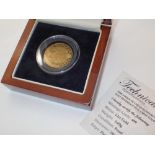 Half Sovereign new strike of Henry VIII proof 22K gold coin boxed with certificate 6.