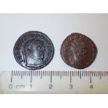 Two Roman coins with good condition