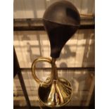 Modern brass horn with deep sound