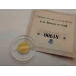 14ct gold proof coin US History of Gold