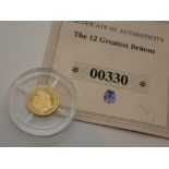 14ct gold proof coin Great Britains Winston Churchill
