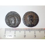 Two Roman coins with good definition