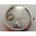 Gents German Dresden Cathedral chrome wristwatch CONDITION REPORT: This item is