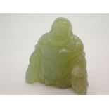 Oriental jade Buddha H: 7 cm