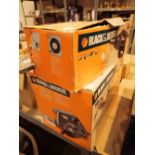 Boxed Black and Decker circular saw and file CONDITION REPORT: The electrical items