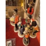 Collection of Beano cast resin figurines and PG Tips figurines