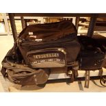 Cargo Endurance tote bag and a pair of motorcycle panniers