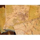 Twenty Cold War survey maps of Germany each stamped Destroy after 1985