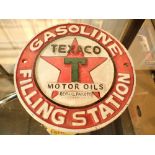 Cast iron Texaco sign D: 20 cm