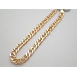 Previously owned but unused 9ct gold double link curb bracelet 3.