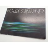 Rolex Submariner leaflet and instruction