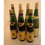 Three bottles of Pfaffenheims Gerwuriztraminer 2002 one bottle and three half bottles of Alsace