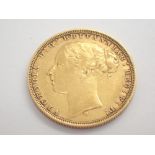 1881 young head Victoria full sovereign