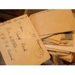 More than thirty letters and envelopes to and from SS Kom Rudolf Barth and others