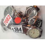 Collection of assorted gents wristwatches