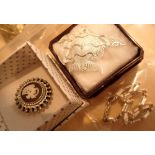 Maltese silver filigree angel fish Wedgwood silver ring and a silver bracelet