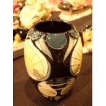 Moorcroft Sun baluster vase with original price label for £380.