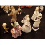 Seven Royal Doulton figurines all first quality CONDITION REPORT: No cracks,