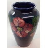 Large Moorcroft Blue Anemone vase H: 22 cm CONDITION REPORT: Crazing to base and