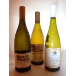 Three bottles of Vouvray 2013 chateau Gaudrerac 2014 La Forcine and a 2000 Chateau Gaudreau all