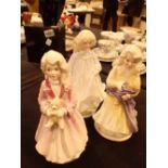 Royal Doulton figurines Faith Hope and Charity limited edition for NSPCC 1986