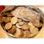 Box of mixed coins