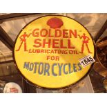 Cast iron Golden Shell sign D: 23 cm