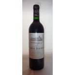 Bottle of 1987 vintage Chateau Beaumont Haut Medoc