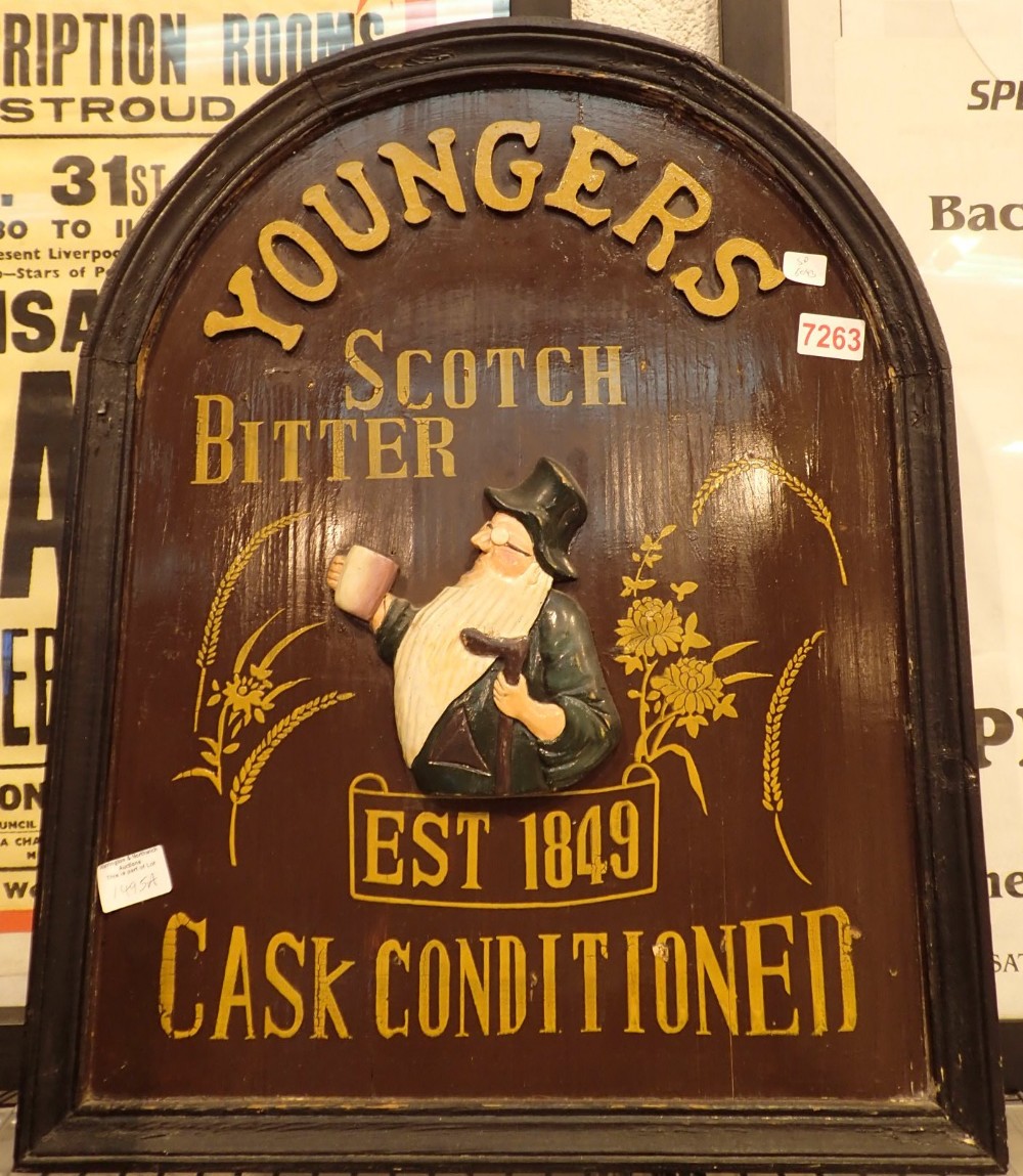 Youngers Scotch Bitter pub sign