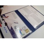 Concorde first day cover signed by Captain Jack Lowe in case