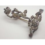 Boxed 925 silver and marcasite Royal Signals brooch