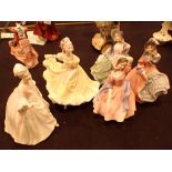 Five Royal Doulton figurines all first quality CONDITION REPORT: No cracks,