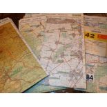 Twenty Cold War survey maps of Germany each stamped Destroy after 1985