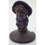 Bronze Mrs Maymore bust Birmingham 1925 H: 8 cm