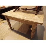Pine farmhouse table 137 x 89 with 5 cm thick top
