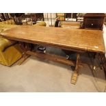 Large oak refectory table L: 190 cm