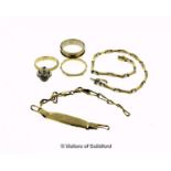 *Selection of mostly 14ct jewellery, gross weight 26.1 grams (Lot subject to VAT)