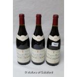 Three bottles of Chorey les Beaune 1999 from Bourgogne