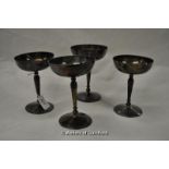 A set of four Garrard & Co cups, each a replica of a cup c. 1633 and presented by the Armourers &