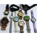 *Selection of ten mixed wristwatches, including Michael Kors, Casio (Lot subject to VAT)
