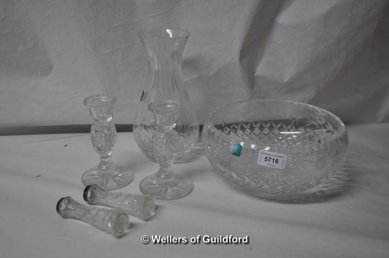 Cut glass including Edinburgh crystal