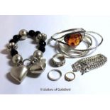 *Selection of mostly silver jewellery, gross weight 190 grams (Lot subject to VAT)