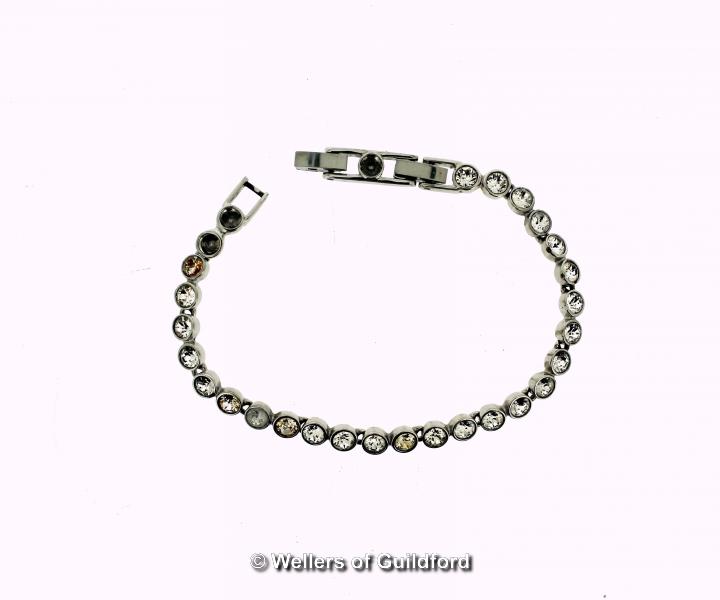 *Swarovski crystal line bracelet, length 19cm, a/f, some stones missing, boxed (Lot subject to VAT) - Image 2 of 2