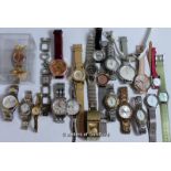 *Selection of twenty-three ladies' wristwatches, including Skagen, Seiko and a boxed Swatch (Lot