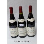 Three bottles of Chorey les Beaune 1999 from Bourgogne