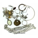 *Selection of mostly silver jewellery, gross weight 77.9 grams (Lot subject to VAT)