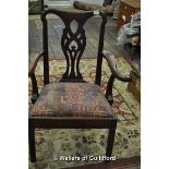 A 19th Century mahogany dining chair.