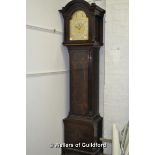 An Edwardian mahogany regulator longcase slock with Wsetminster/Whittington chime, Arabic