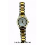 *Ladies' Citizen wristwatch, circular mother of pearl dial, with white stone hour markers and date